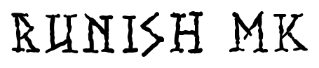 Runish MK font